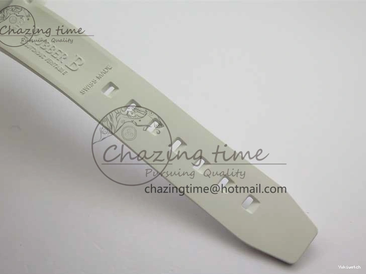 Ceramic Edition 40mm White Dial Submariner Painting White on Best Strap SA3135 Rubber 5GF 0104